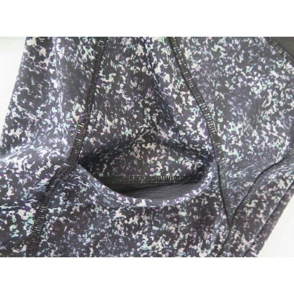 Lululemon 4 Hop To It Crop Full-On Luxtreme Rocky Road Black Mint Purple EUC! - Picture 12 of 12